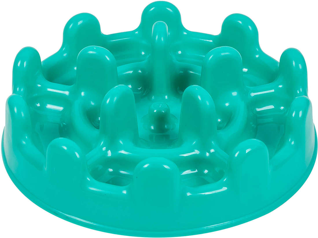 Comedouro Interativo Pet Games Mini Lento Pet Fit Verde Água - Tam. Único