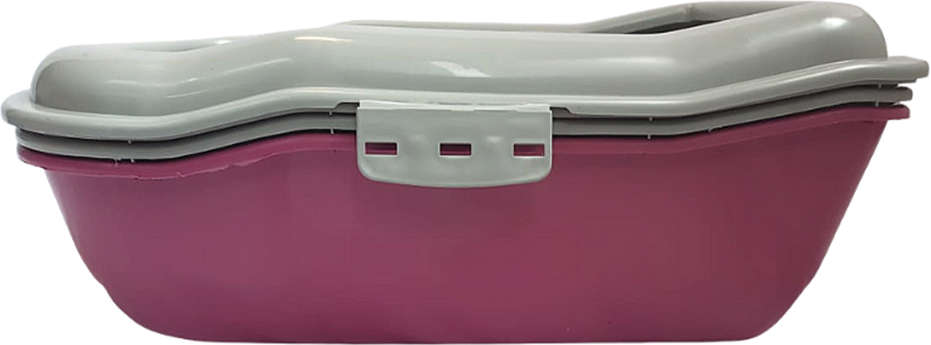 Bandeja Sanitária Durapets Furbox Rosa para Gatos - Tam. Único