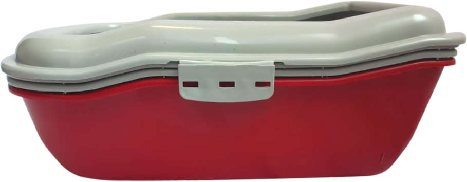 Bandeja Sanitária Durapets Furbox Vermelha para Gatos - Tam. Único