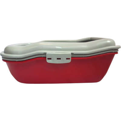 Bandeja Sanitária Durapets Furbox Vermelha para Gatos