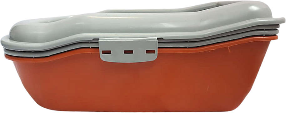 Bandeja Sanitária Durapets Furbox Laranja para Gatos - Tam. Único