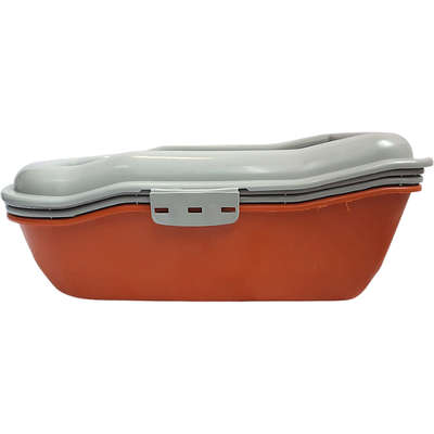 Bandeja Sanitária Durapets Furbox Laranja para Gatos