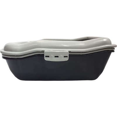 Bandeja Sanitária Durapets Furbox Preta para Gatos
