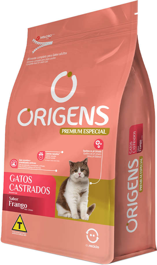Ração Seca Origens Frango Gatos Castrados - 10,1Kg