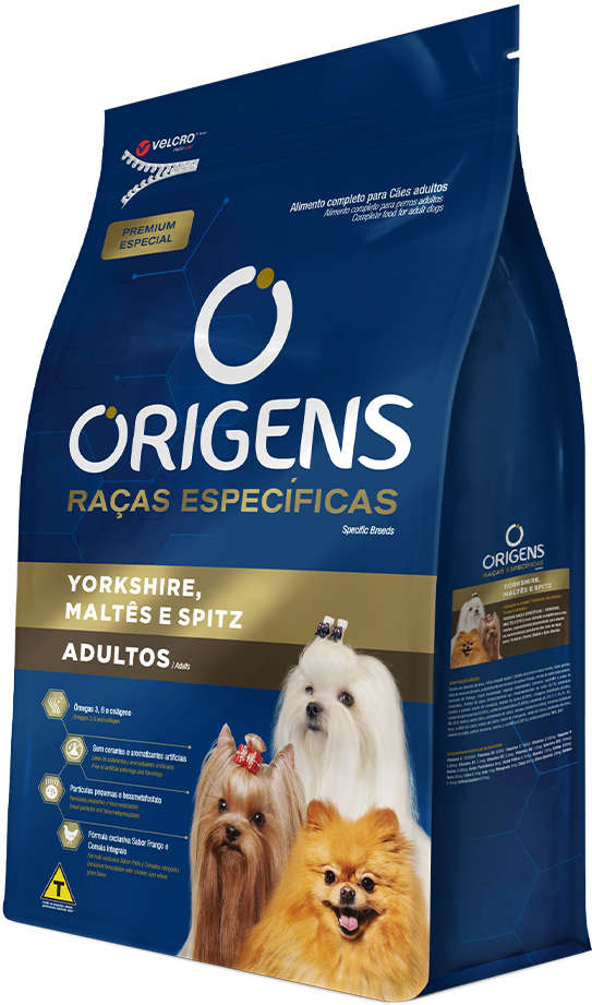 Ração Seca Origens Raças Específicas para Cães Adultos das Raças Yorkshire, Maltês e Spitz - 10,1Kg
