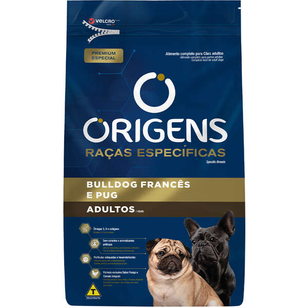 Ração Seca Origens Premium Especial Raças Específicas para Cães Adultos das Raças Bulldog Francês e Pug é boa?