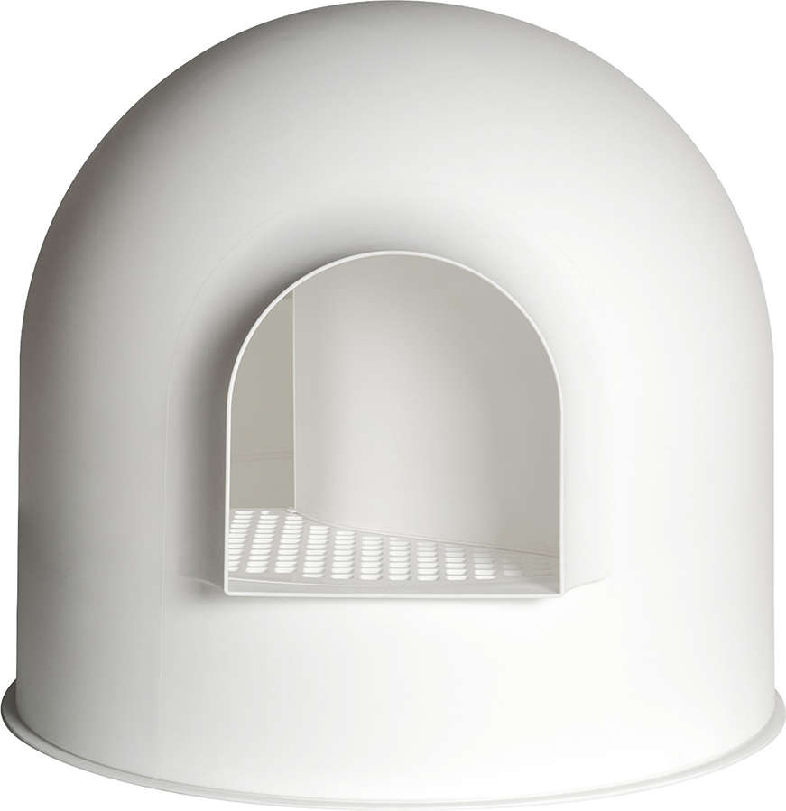 Caixa de Areia Pidan Igloo Branca para Gatos - Tam. Único