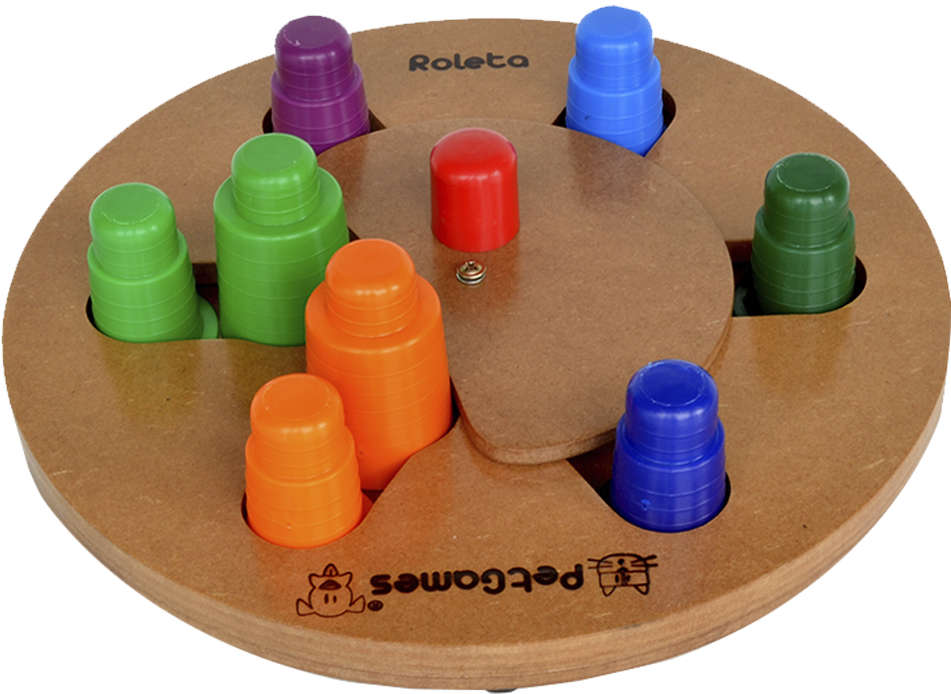Jogo Interativo para Cães Roleta - Tam. Único