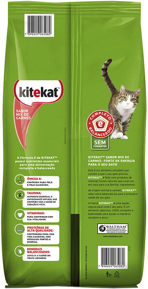 Ração KiteKat Mix de Carnes Para Gatos Adultos - 2,7Kg