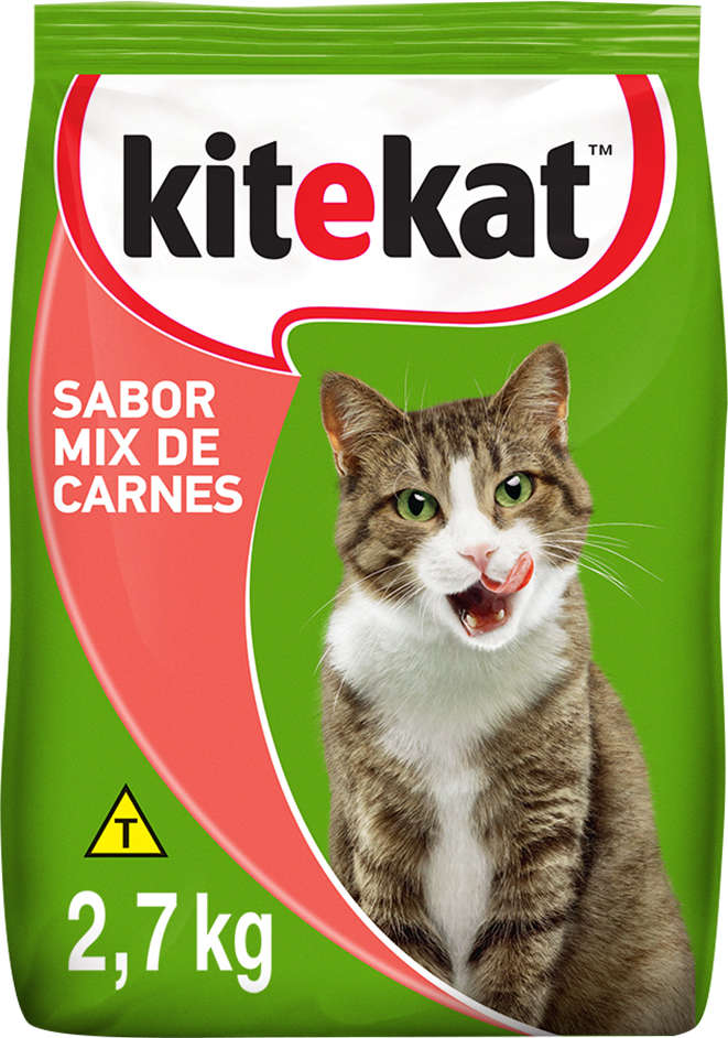 Ração KiteKat Mix de Carnes Para Gatos Adultos - 2,7Kg