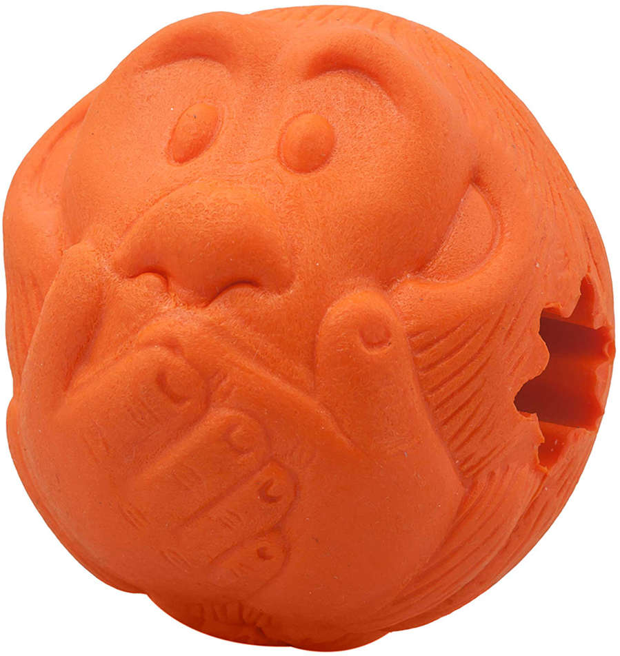 Bola Macaquinho Pet Games com Dispenser de Ração ou Petisco Laranja - Tam. G