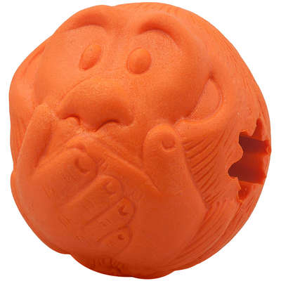 Bola Macaquinho Pet Games Laranja com Dispenser de Ração ou Petisco