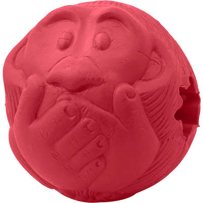 Bola Macaquinho Pet Games Vermelho com Dispenser de Ração ou Petisco