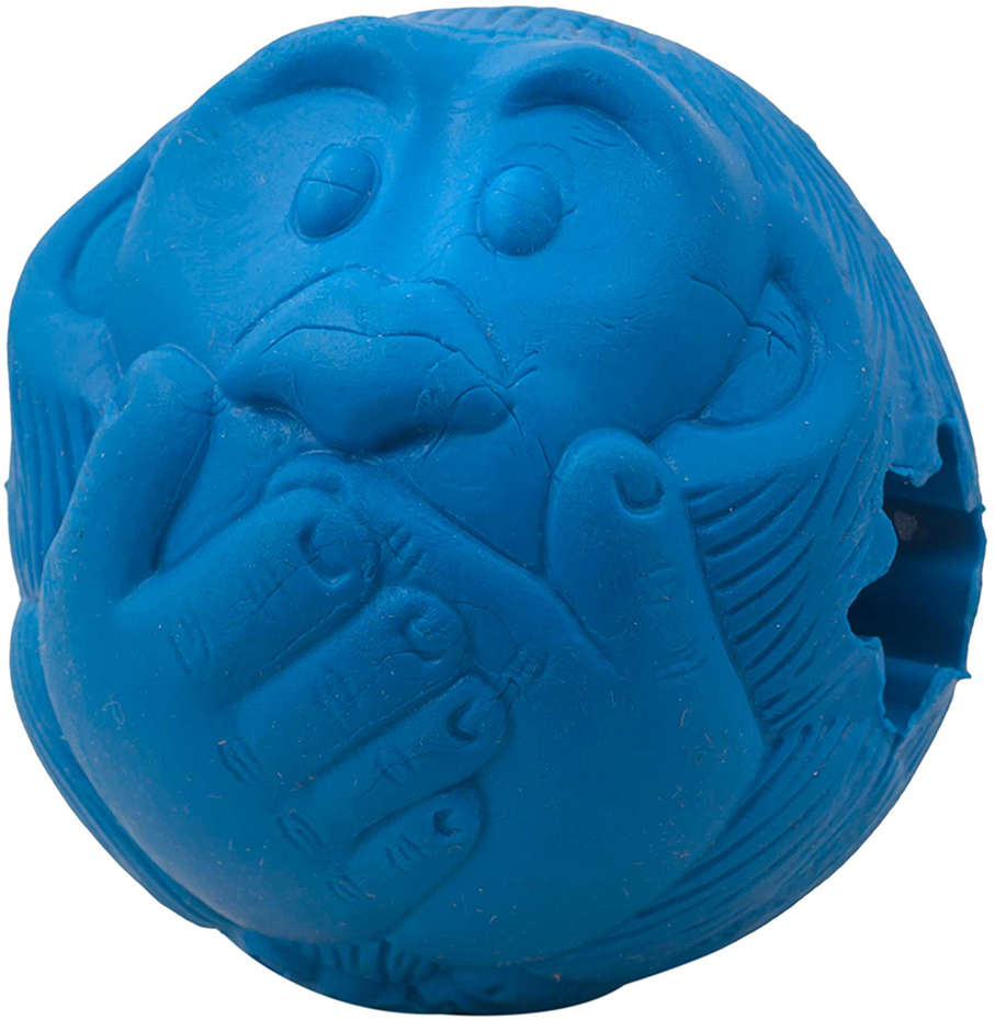 Bola Macaquinho Pet Games com Dispenser de Ração ou Petisco Azul - Tam. G