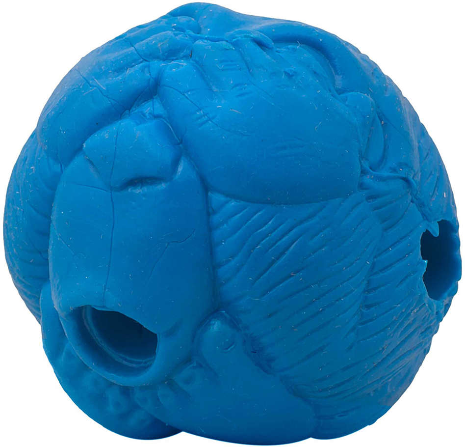 Bola Macaquinho Pet Games com Dispenser de Ração ou Petisco Azul - Tam. P