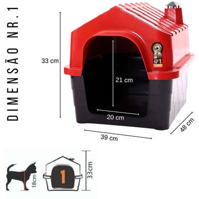 Casa Durahouse Vermelha para Cães