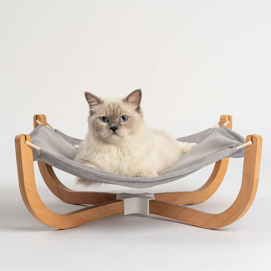 Cama Suspensa Pidan de Madeira - Tam. Único
