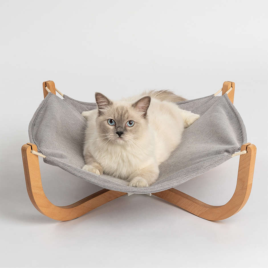 Cama Suspensa Pidan de Madeira - Tam. Único