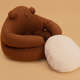 Cama Pidan Abraço de Urso Marrom para Gatos