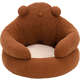 Cama Pidan Abraço de Urso Marrom para Gatos