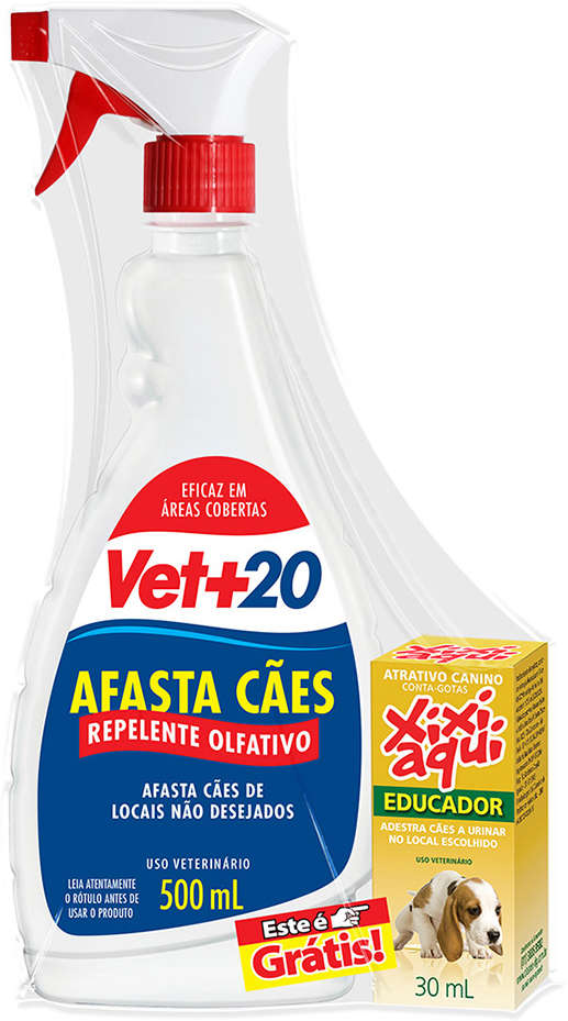 Kit VET+20 Afasta Cão + Educador Xixi Aqui - Kit