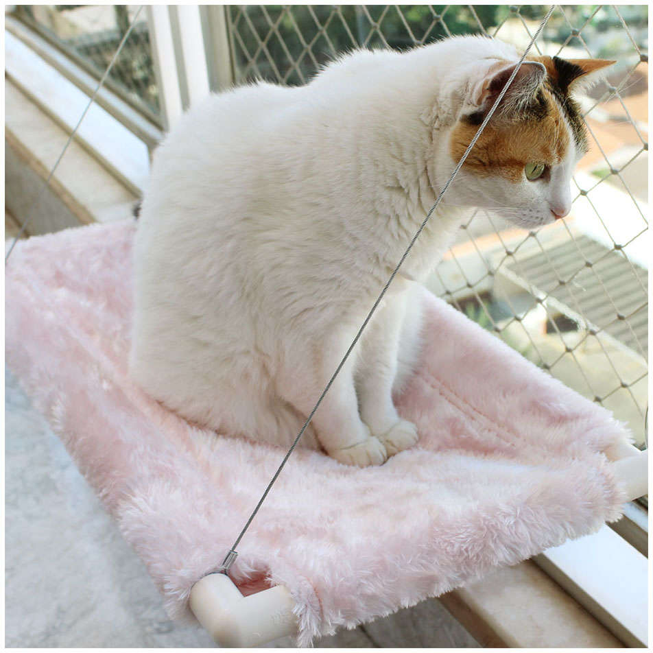 Cama de Janela Gatton Catbed Pelúcia Candy para Gatos - Tam. M