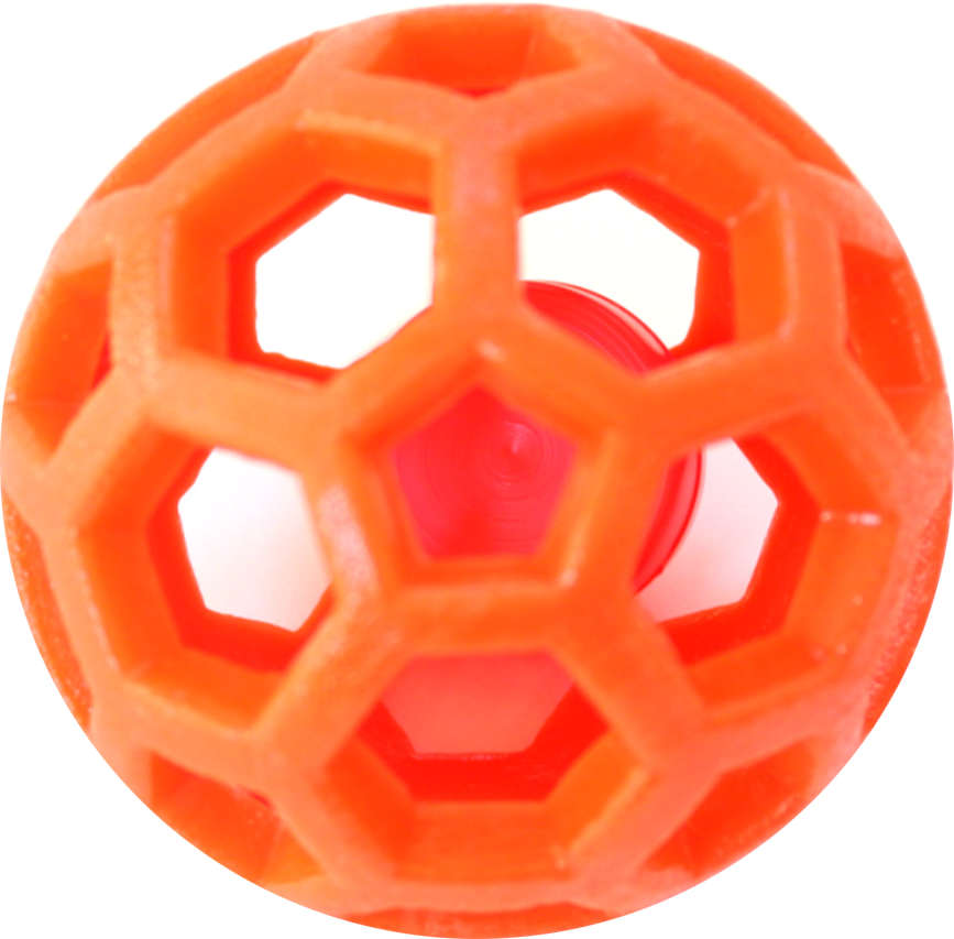 Brinquedo Odontopet Bola Infused Catnip Laranja para Gatos - Tam. Único