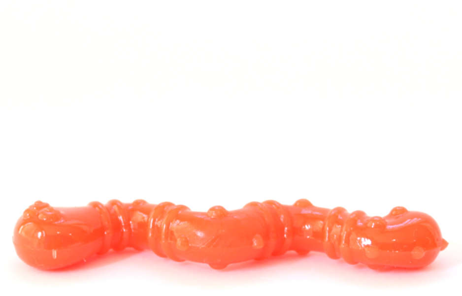 Brinquedo Odontopet Minhoca Infused Catnip Laranja para Gatos - Tam. Único