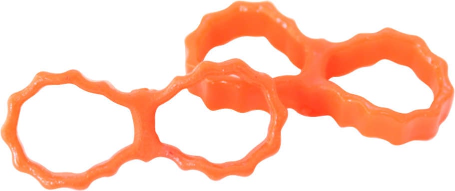Brinquedo Odontopet Laço Infused Catnip Laranja para Gatos - Tam. Único