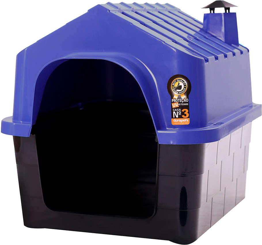 Casa Durahouse Azul para Cães - Tam. 03