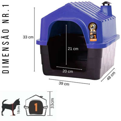 Casa Durahouse Azul para Cães