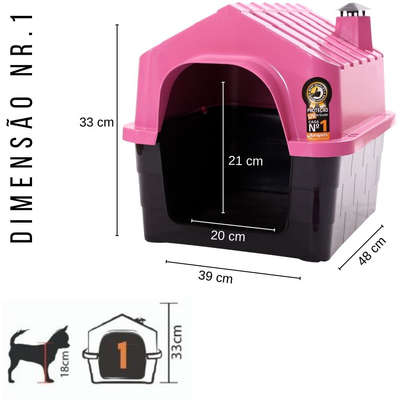Casa Durahouse Rosa para Cães