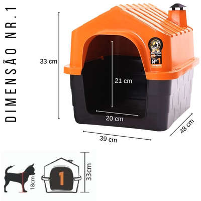 Casa Durahouse Laranja para Cães