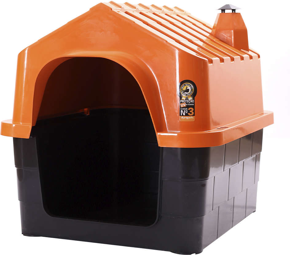 Casa Durahouse Laranja para Cães - Tam. 03