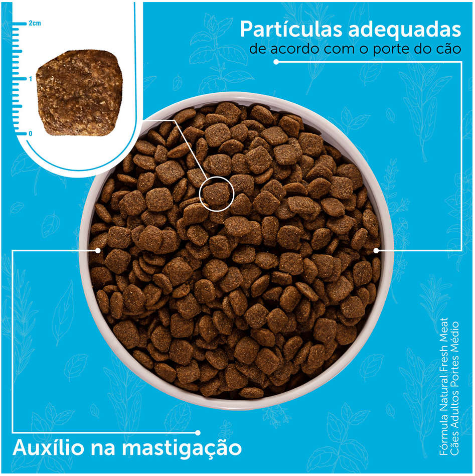 Ração Seca Fórmula Natural Fresh Meat Cães Adultos Raças Médias - 12Kg
