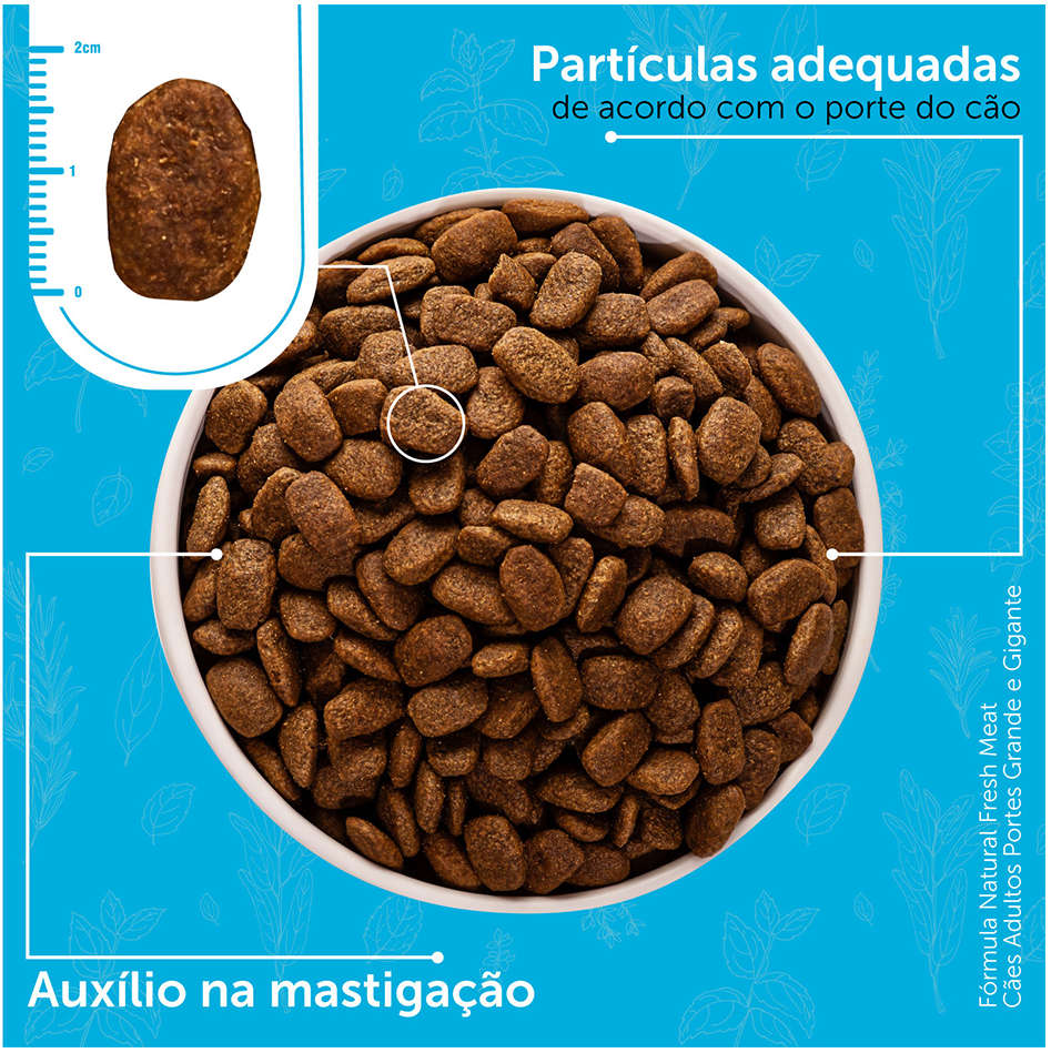 Ração Seca Fórmula Natural Fresh Meat Cães Adultos Raças Grandes e Gigantes - 12Kg