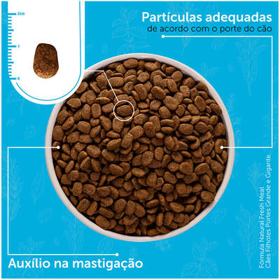 Ração Seca Fórmula Natural Fresh Meat Cães Filhotes Raças Grandes e Gigantes