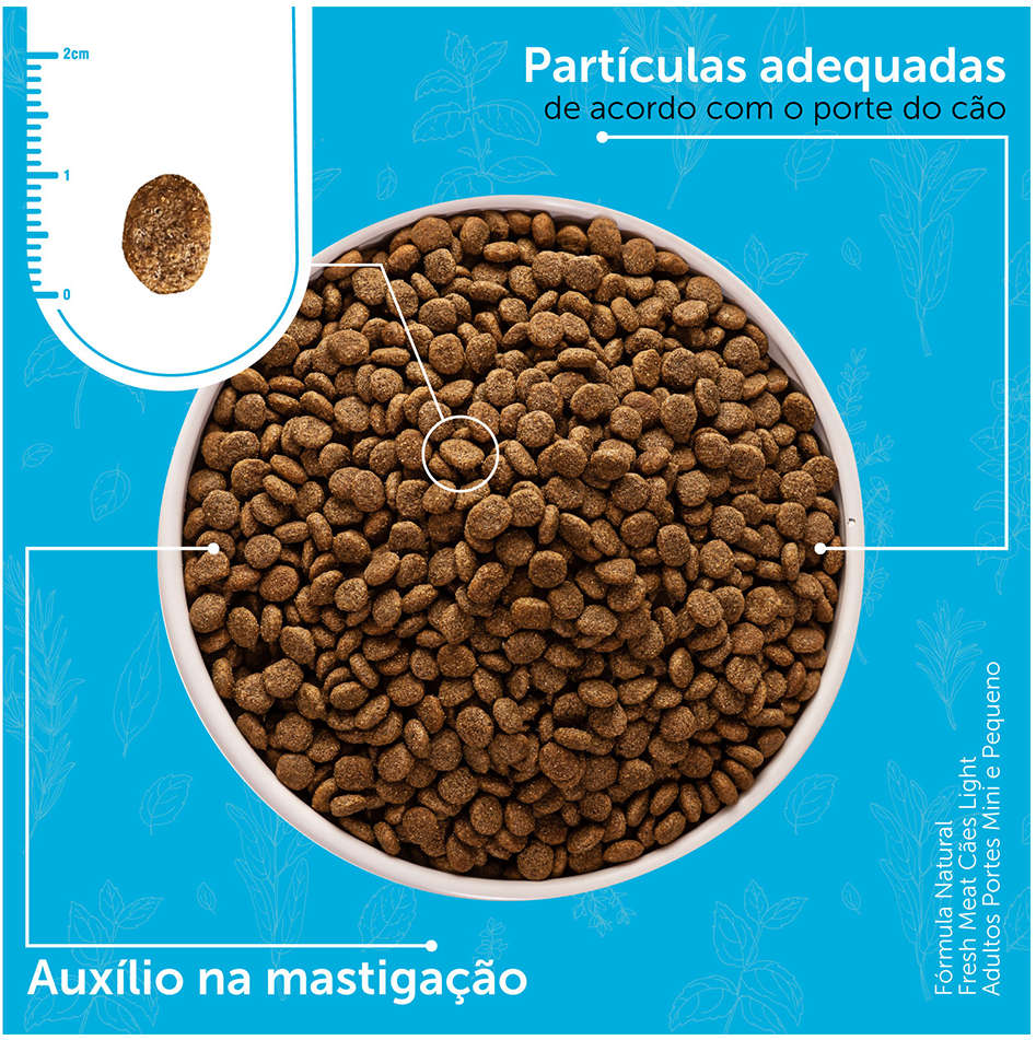 Ração Seca Fórmula Natural Fresh Meat Cães Light Raças Mini e Pequena - 2,5Kg