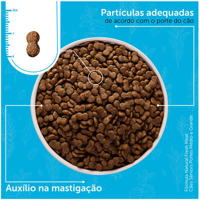 Ração Seca Fórmula Natural Fresh Meat Cães Sênior Raças Médias e Grandes