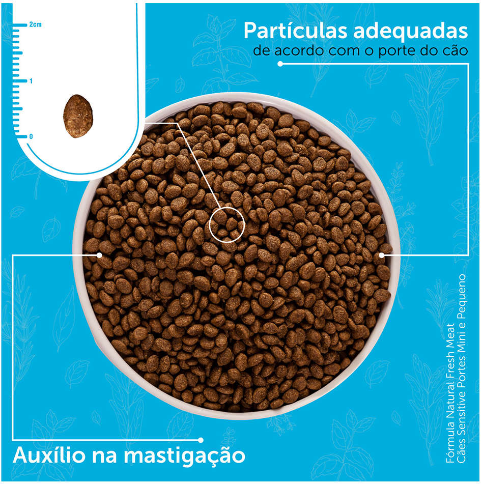 Ração Seca Fórmula Natural Fresh Meat Sensitive Cães Adultos Portes Mini e Pequeno - 2,5Kg