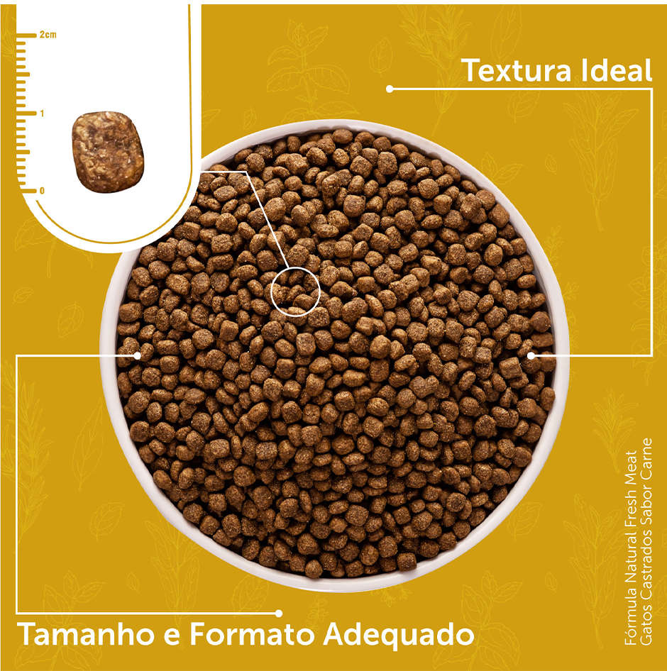 Ração Seca Fórmula Natural Fresh Meat Carne para Gatos Castrados - 1Kg
