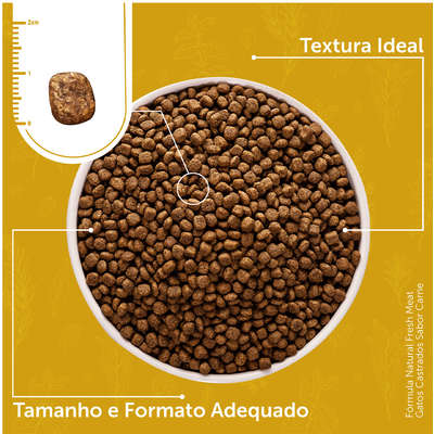 Ração Seca Fórmula Natural Fresh Meat Carne para Gatos Castrados