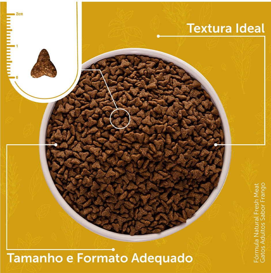 Ração Seca Fórmula Natural Fresh Meat Frango para Gatos Adultos - 1Kg