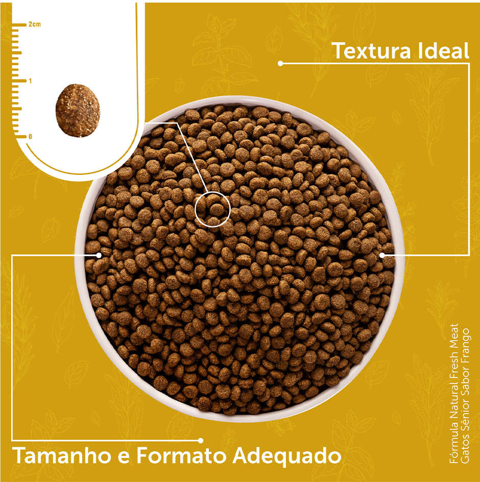 Ração Seca Fórmula Natural Fresh Meat Gatos Sênior - 1Kg