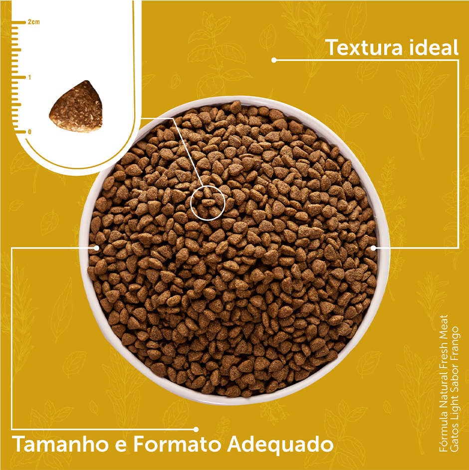 Ração Seca Fórmula Natural Fresh Meat Light para Gatos - 14Kg