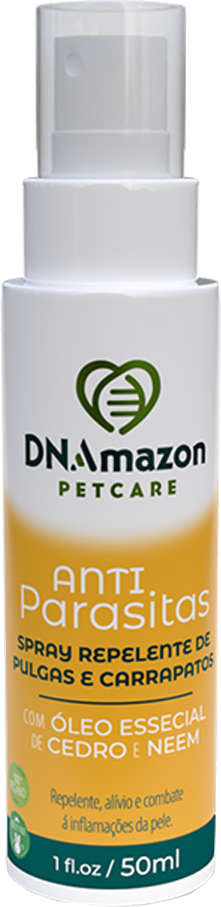 Spray DNAmazon Antiparasitas para Cães e Gatos - 50 mL