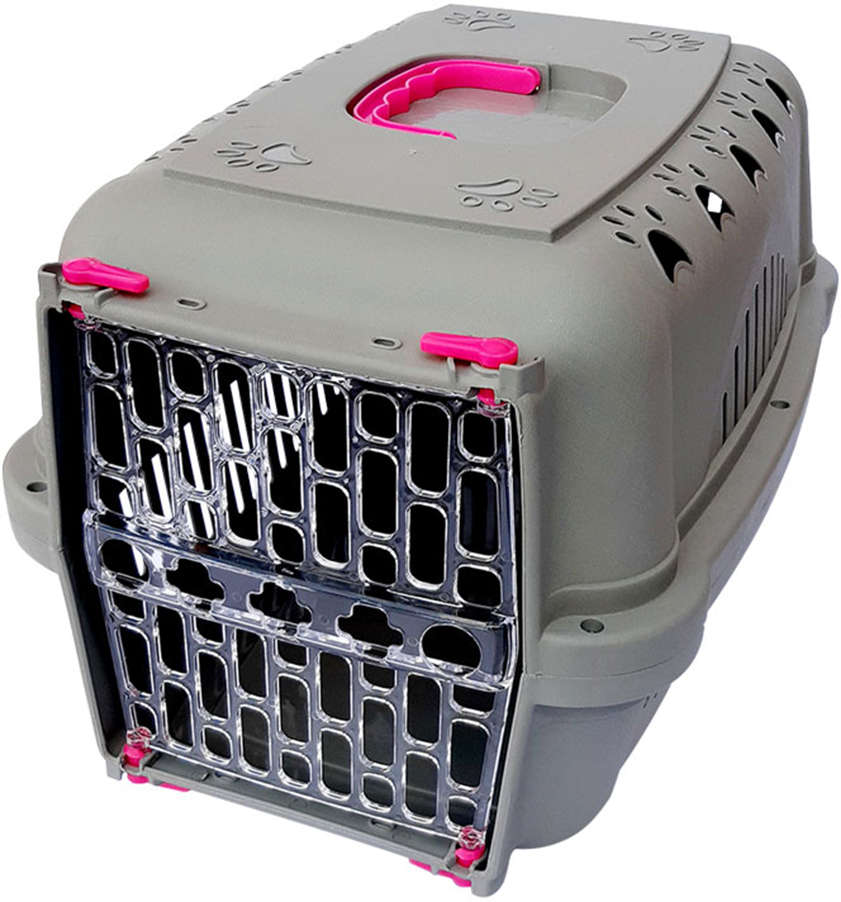 Caixa de Transporte Falcon Neon Elegance Rosa - Tam. 03
