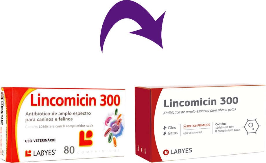 Antibiótico Labyes Lincomicin 300 - 80 Cápsulas