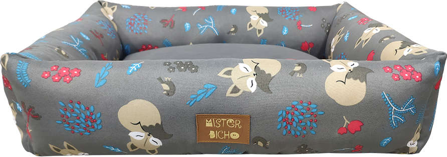 Cama Mister Bicho Raposa Cinza - Tam. G