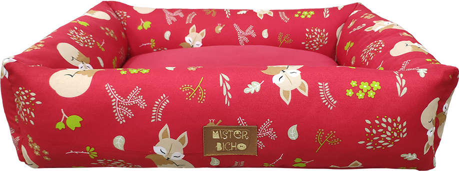 Cama Mister Bicho Raposa Vinho - Tam. M